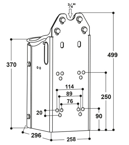 101.0462_Stahlstaender_40_cm_fuer_Mod._25R